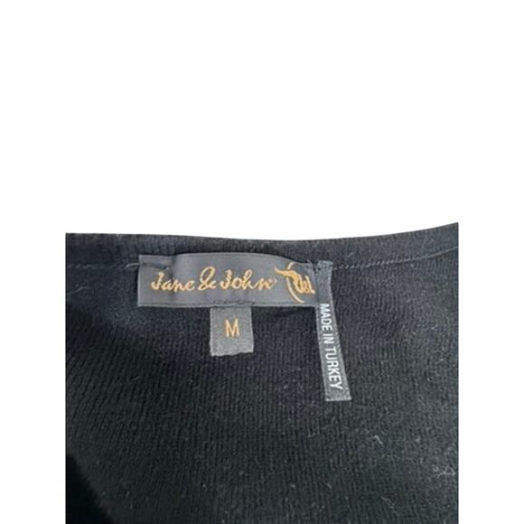"JANE & JOHN" Women's Sweater SZ M Turkey Boutique Asymmetrical Hem Quiet Luxury - Picture 7 of 10